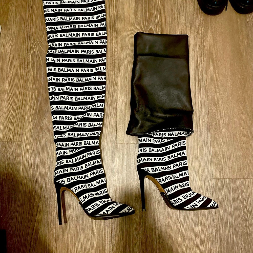 Balmain Janis over the knee boots